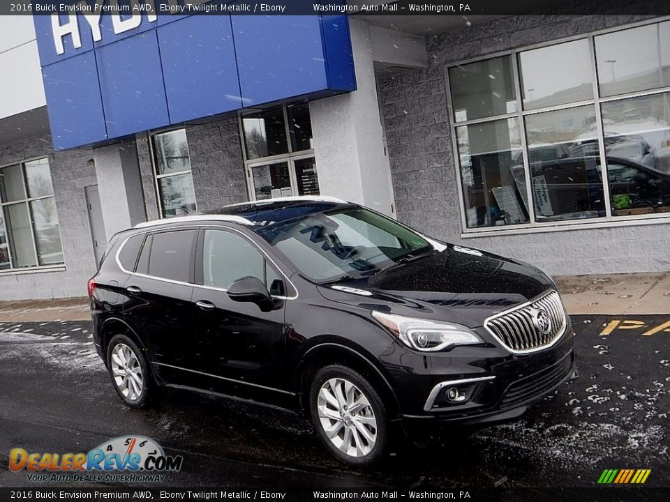 2016 Buick Envision Premium AWD Ebony Twilight Metallic / Ebony Photo #1