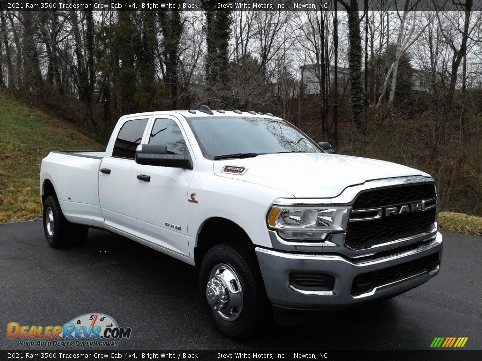 2021 Ram 3500 Tradesman Crew Cab 4x4 Bright White / Black Photo #4