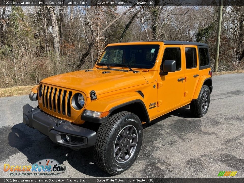 2021 Jeep Wrangler Unlimited Sport 4x4 Nacho / Black Photo #2