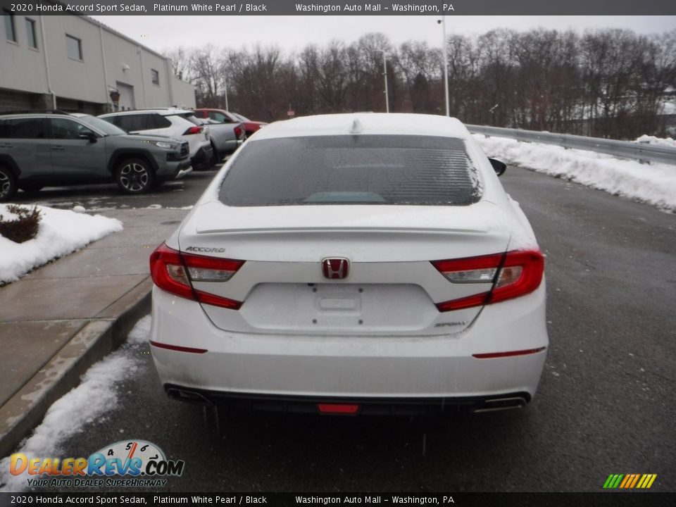 2020 Honda Accord Sport Sedan Platinum White Pearl / Black Photo #10