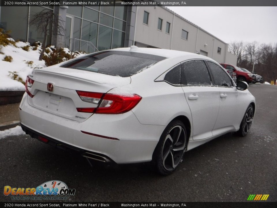 2020 Honda Accord Sport Sedan Platinum White Pearl / Black Photo #11