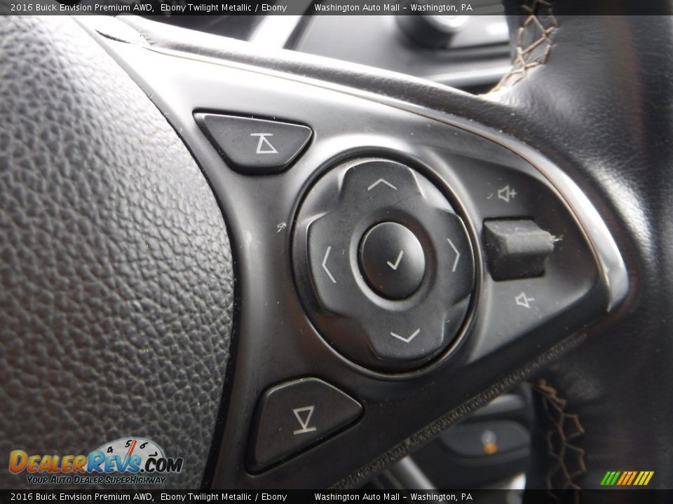 2016 Buick Envision Premium AWD Ebony Twilight Metallic / Ebony Photo #22