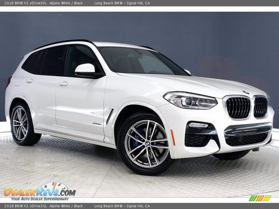 2018 BMW X3 xDrive30i Alpine White / Black Photo #1