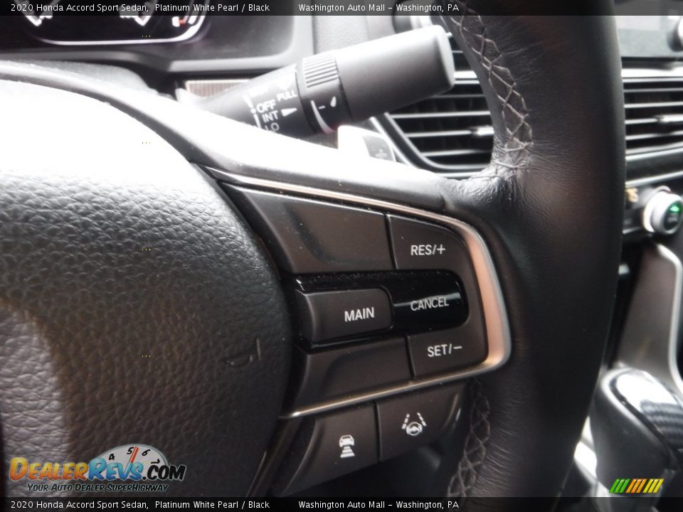 2020 Honda Accord Sport Sedan Platinum White Pearl / Black Photo #19