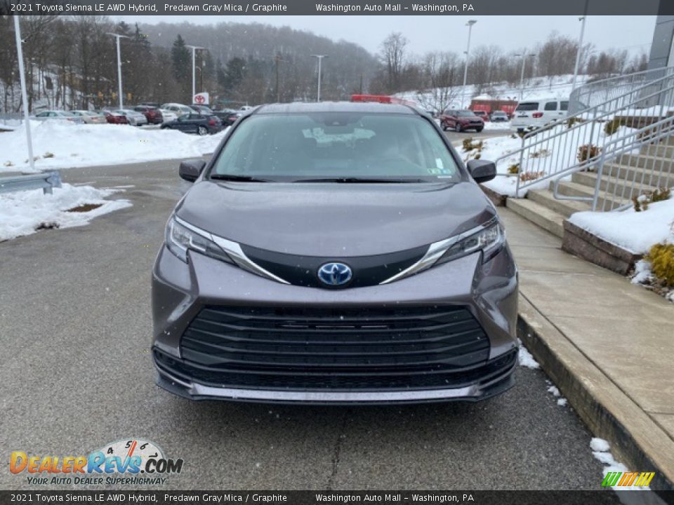 2021 Toyota Sienna LE AWD Hybrid Predawn Gray Mica / Graphite Photo #11