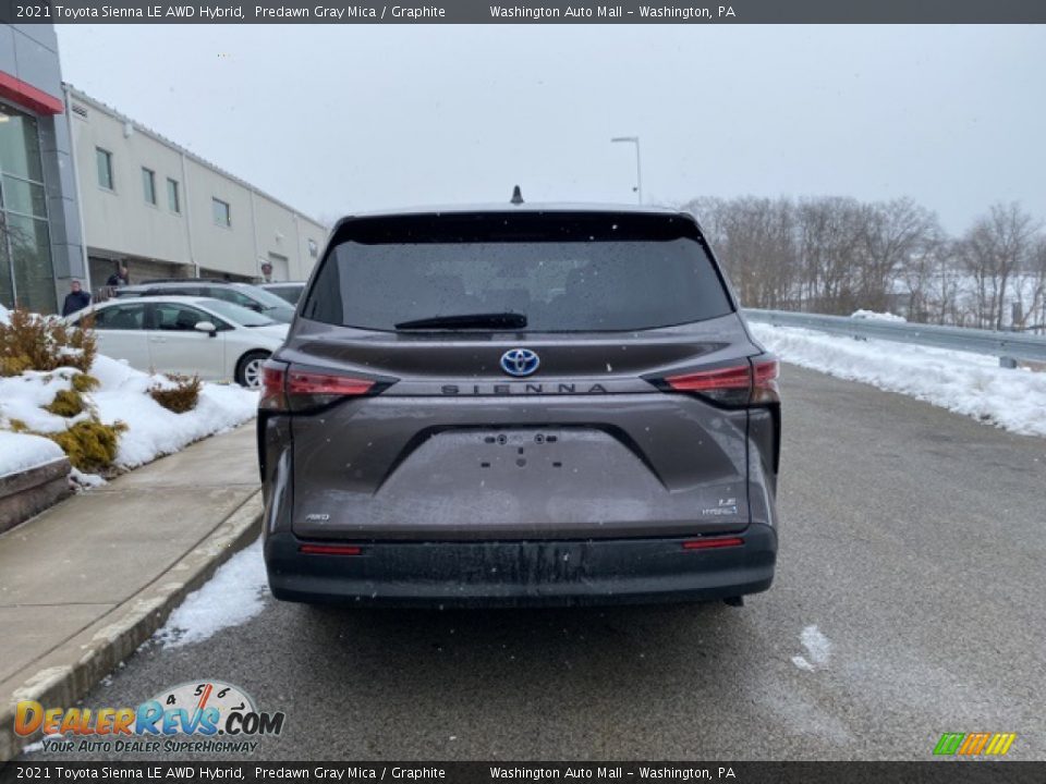 2021 Toyota Sienna LE AWD Hybrid Predawn Gray Mica / Graphite Photo #14