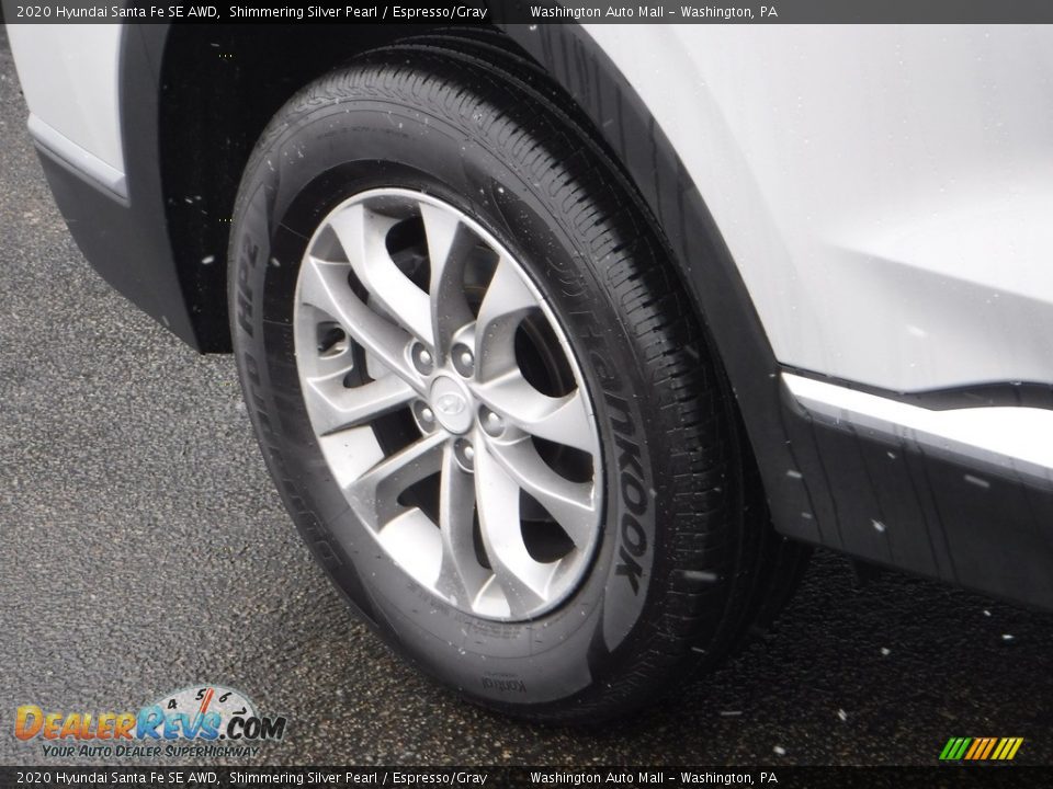 2020 Hyundai Santa Fe SE AWD Shimmering Silver Pearl / Espresso/Gray Photo #3