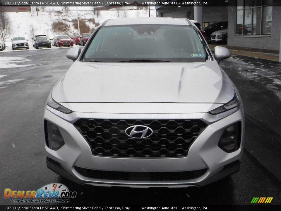 2020 Hyundai Santa Fe SE AWD Shimmering Silver Pearl / Espresso/Gray Photo #4