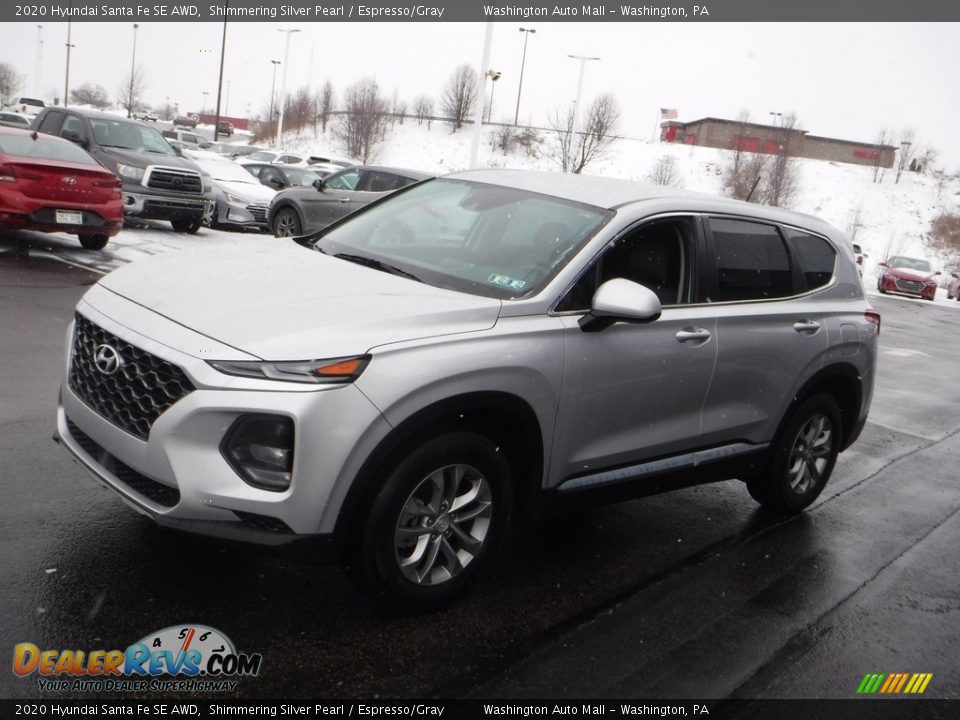 2020 Hyundai Santa Fe SE AWD Shimmering Silver Pearl / Espresso/Gray Photo #5