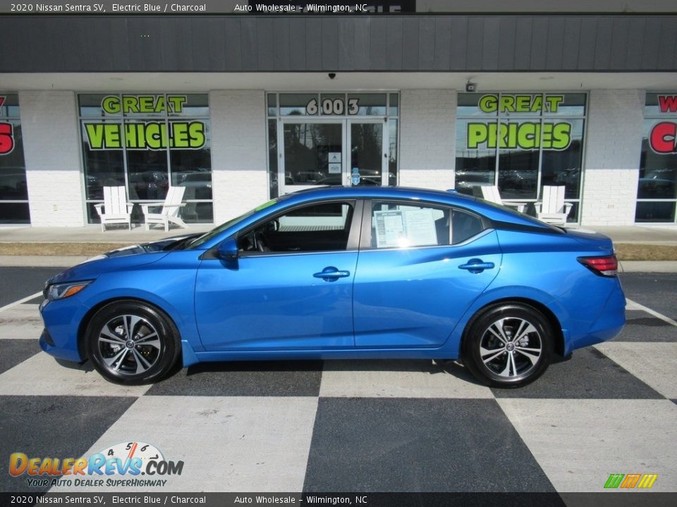 2020 Nissan Sentra SV Electric Blue / Charcoal Photo #1