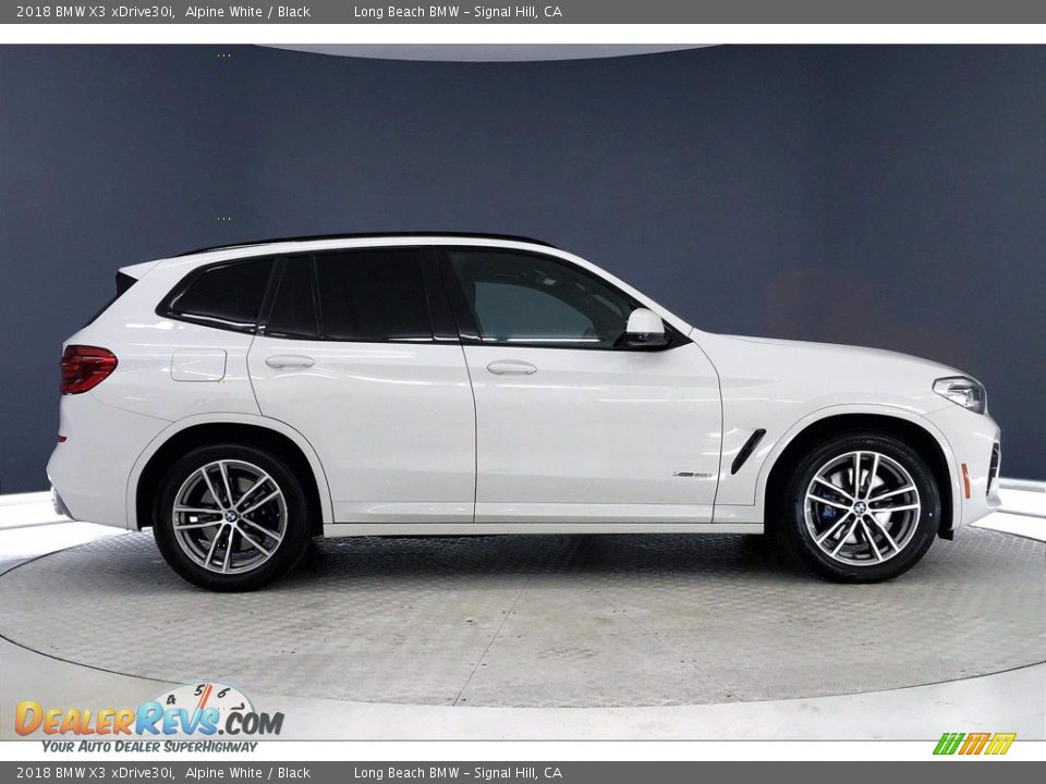 2018 BMW X3 xDrive30i Alpine White / Black Photo #14