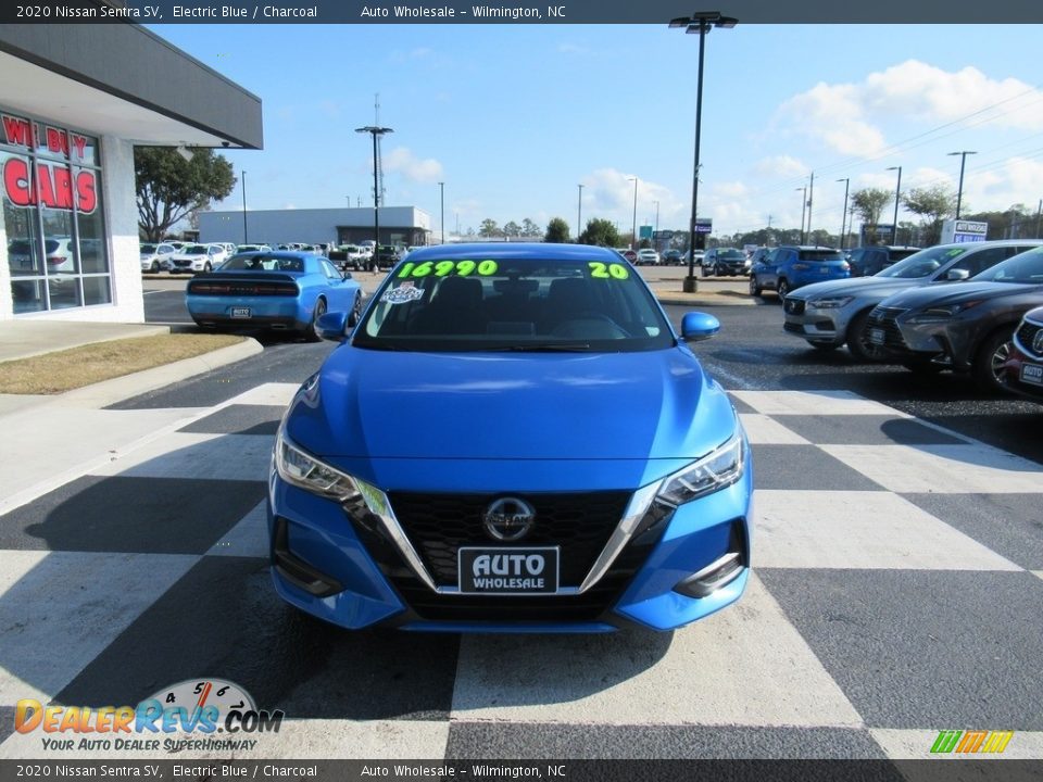2020 Nissan Sentra SV Electric Blue / Charcoal Photo #2