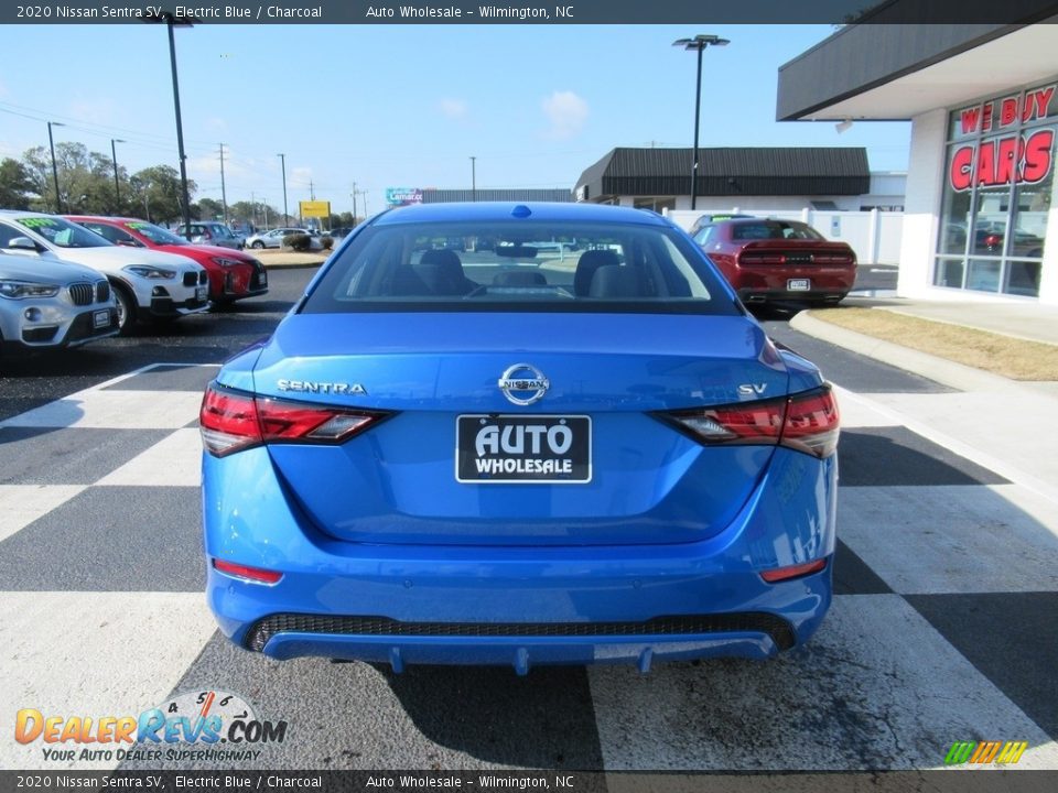 2020 Nissan Sentra SV Electric Blue / Charcoal Photo #4