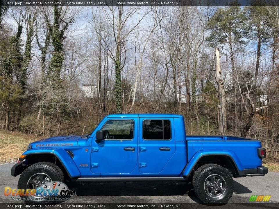 2021 Jeep Gladiator Rubicon 4x4 Hydro Blue Pearl / Black Photo #1