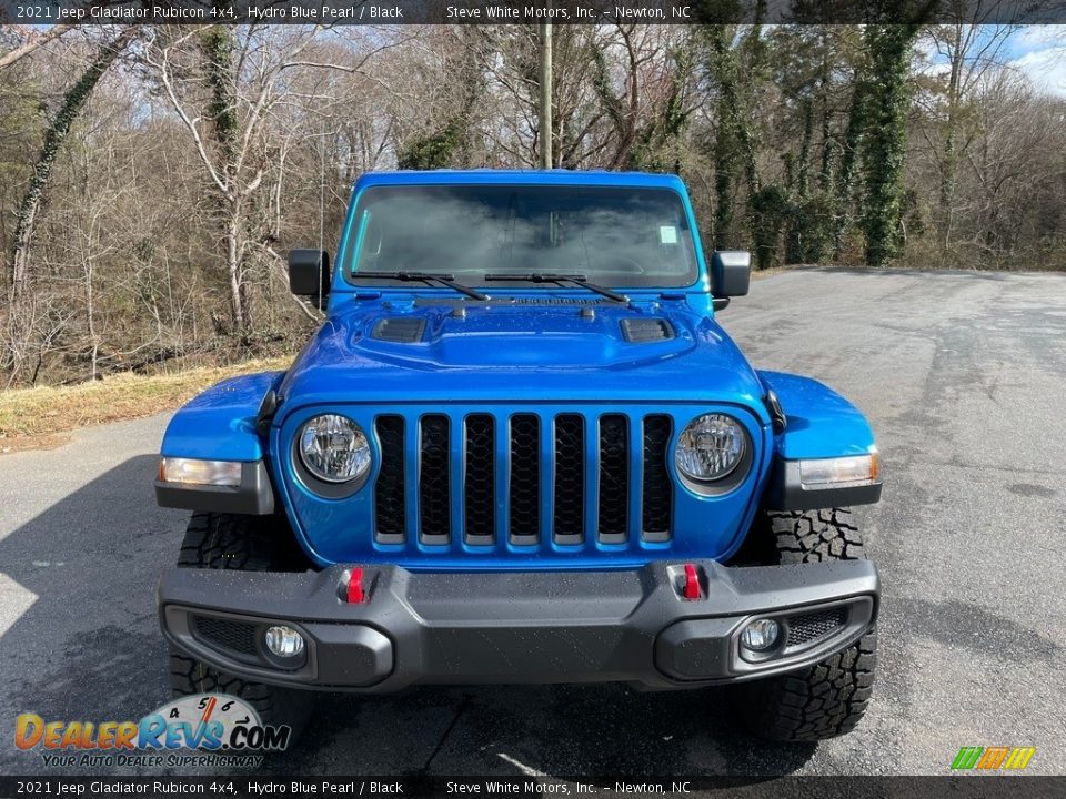 2021 Jeep Gladiator Rubicon 4x4 Hydro Blue Pearl / Black Photo #3