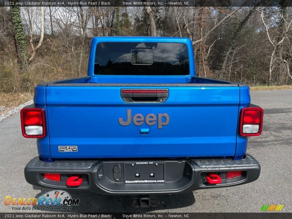 2021 Jeep Gladiator Rubicon 4x4 Hydro Blue Pearl / Black Photo #7