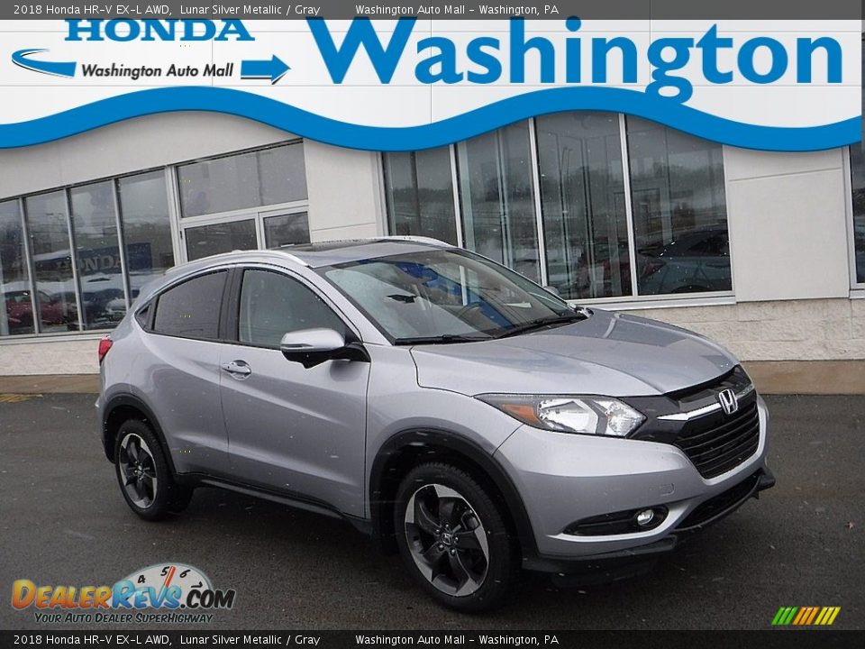 2018 Honda HR-V EX-L AWD Lunar Silver Metallic / Gray Photo #1