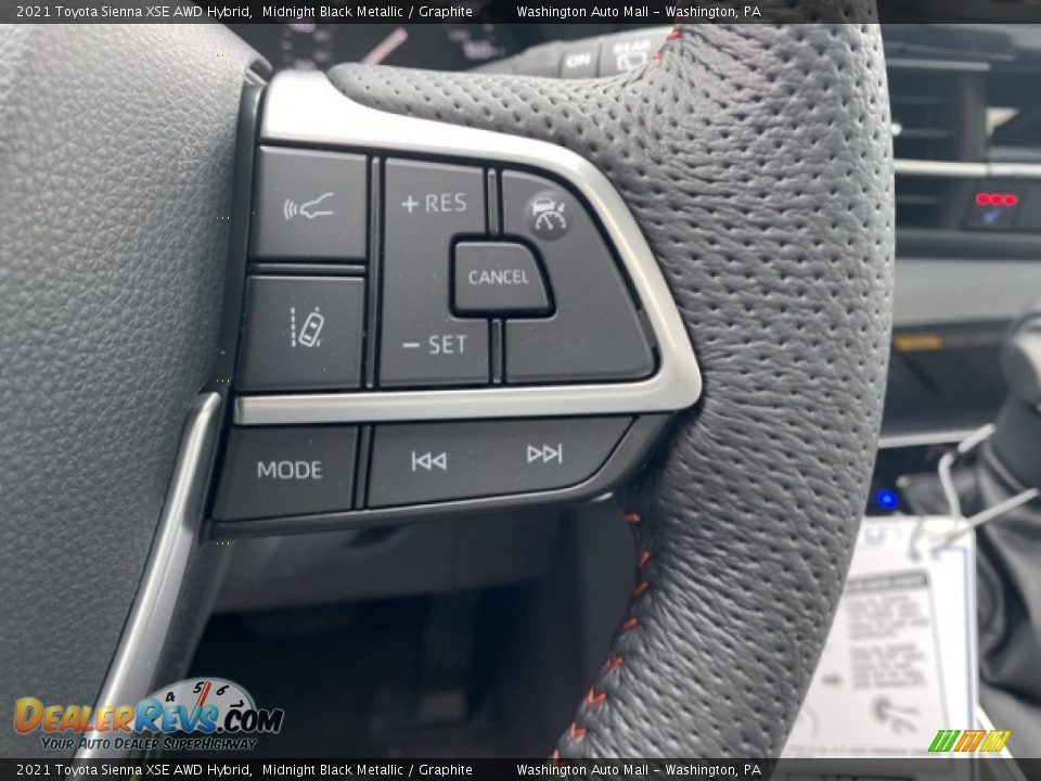 2021 Toyota Sienna XSE AWD Hybrid Midnight Black Metallic / Graphite Photo #7