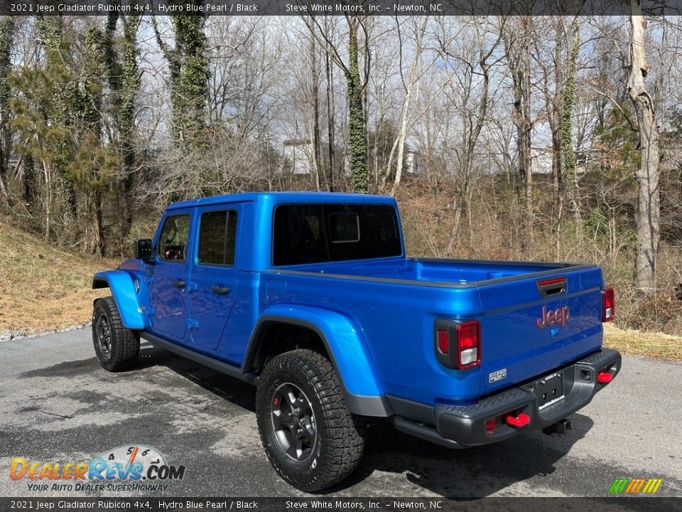 2021 Jeep Gladiator Rubicon 4x4 Hydro Blue Pearl / Black Photo #9