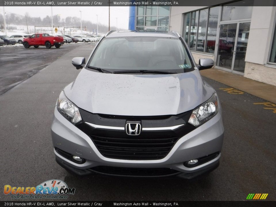 2018 Honda HR-V EX-L AWD Lunar Silver Metallic / Gray Photo #5