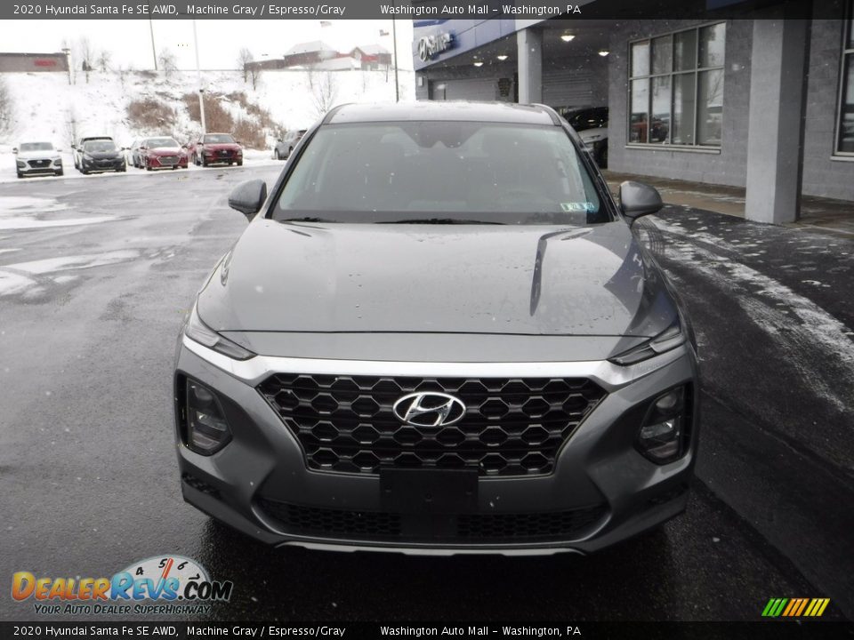 2020 Hyundai Santa Fe SE AWD Machine Gray / Espresso/Gray Photo #4