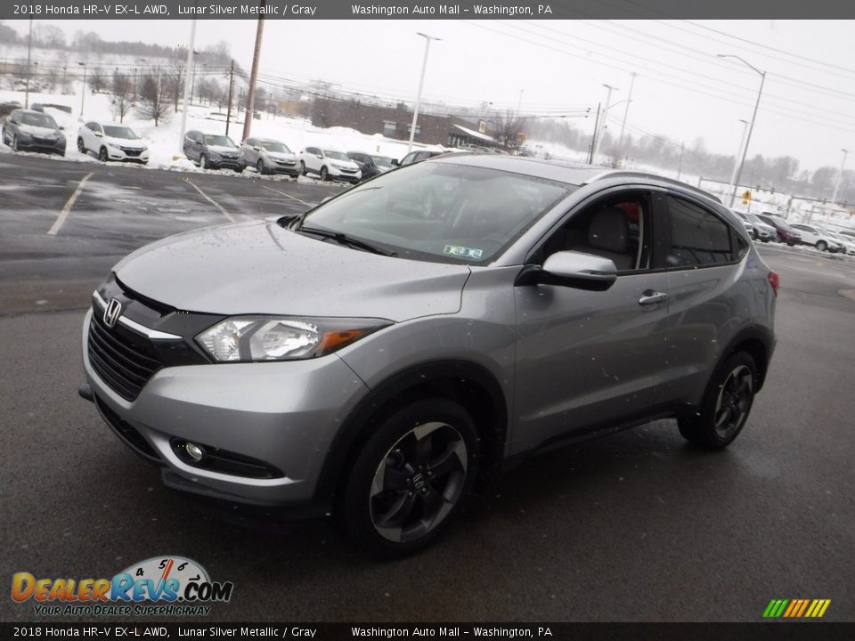 2018 Honda HR-V EX-L AWD Lunar Silver Metallic / Gray Photo #6