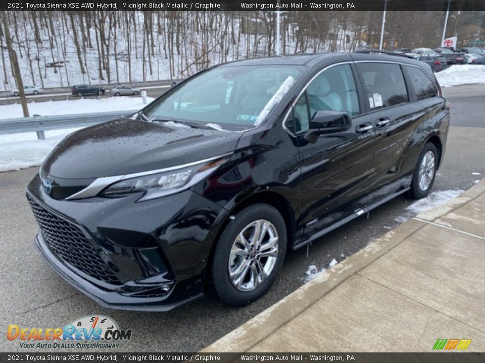 2021 Toyota Sienna XSE AWD Hybrid Midnight Black Metallic / Graphite Photo #14