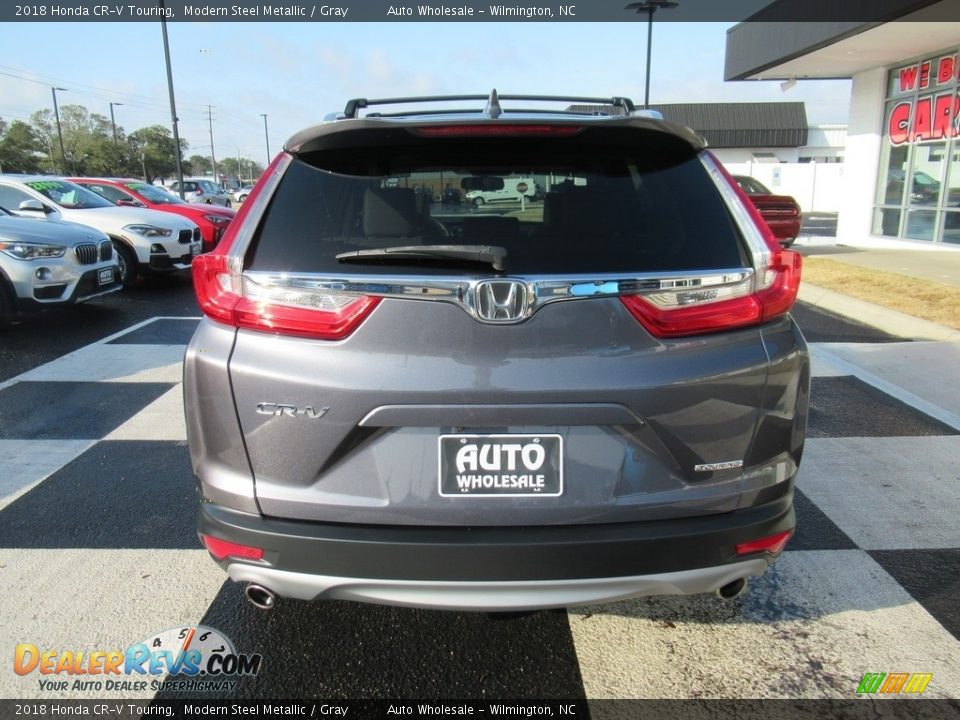 2018 Honda CR-V Touring Modern Steel Metallic / Gray Photo #4