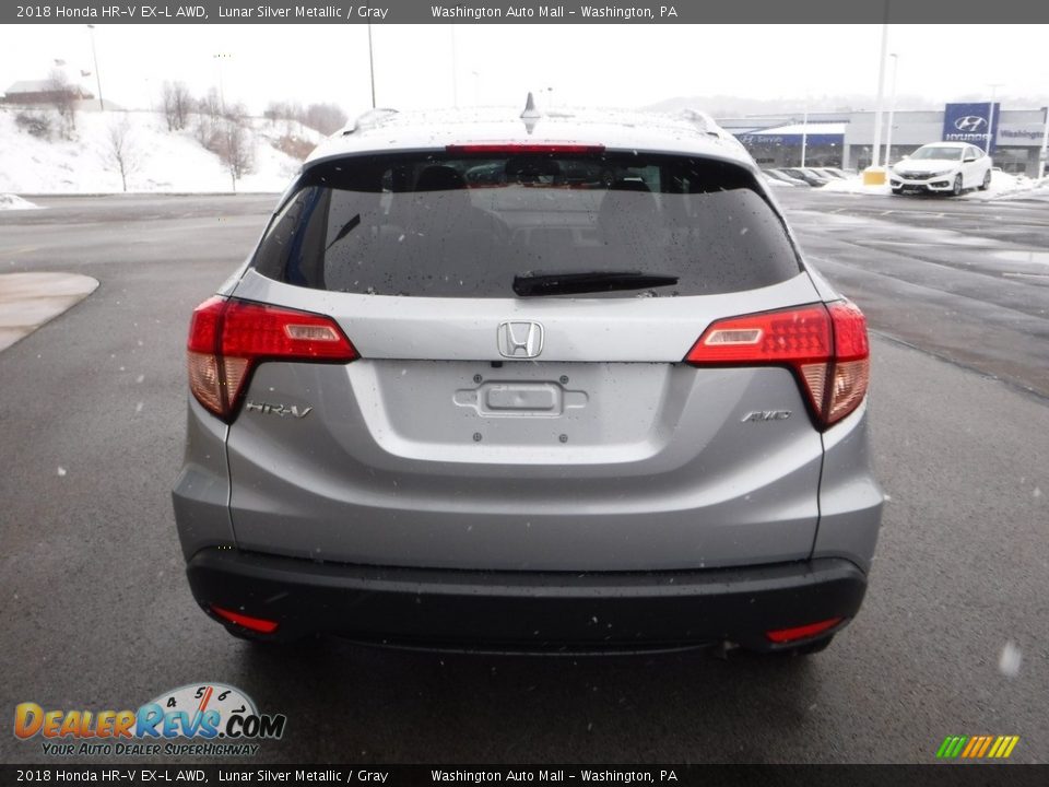 2018 Honda HR-V EX-L AWD Lunar Silver Metallic / Gray Photo #8