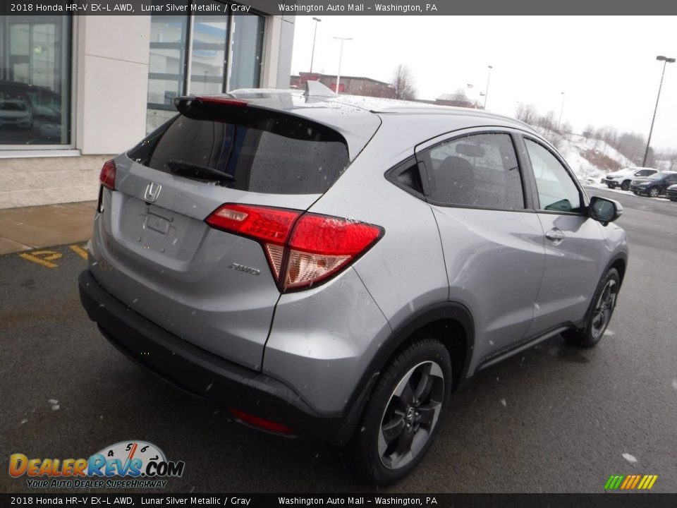 2018 Honda HR-V EX-L AWD Lunar Silver Metallic / Gray Photo #9