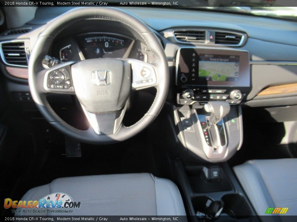 2018 Honda CR-V Touring Modern Steel Metallic / Gray Photo #15