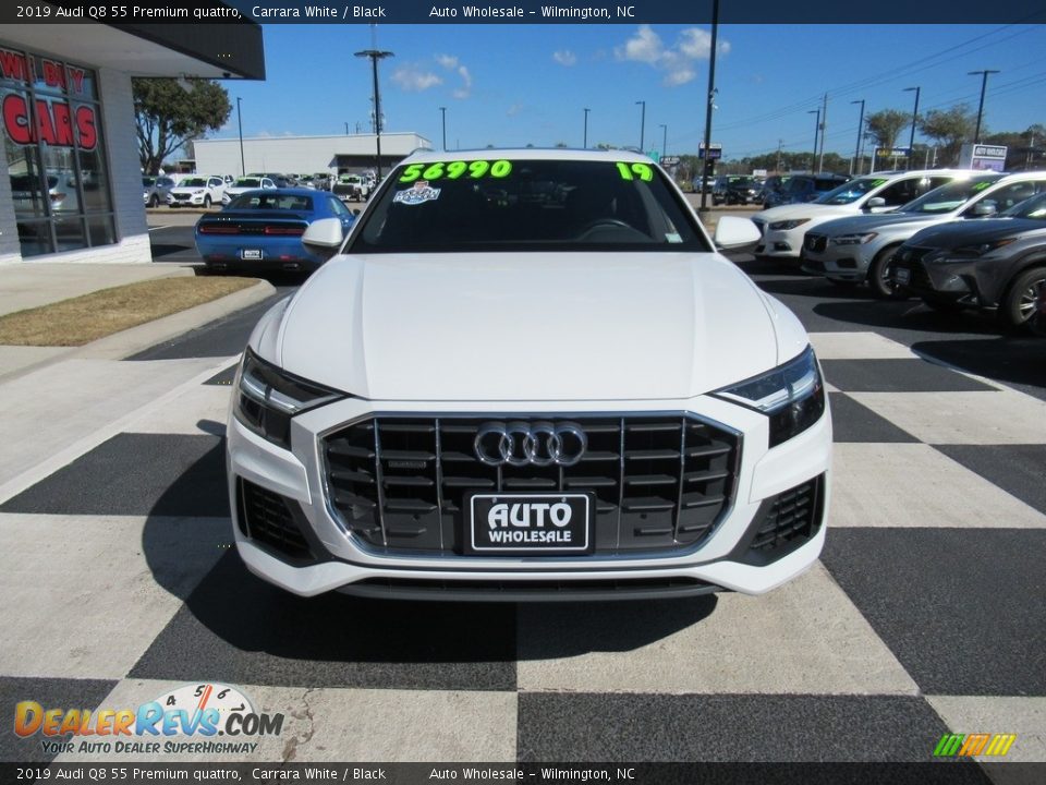 2019 Audi Q8 55 Premium quattro Carrara White / Black Photo #2