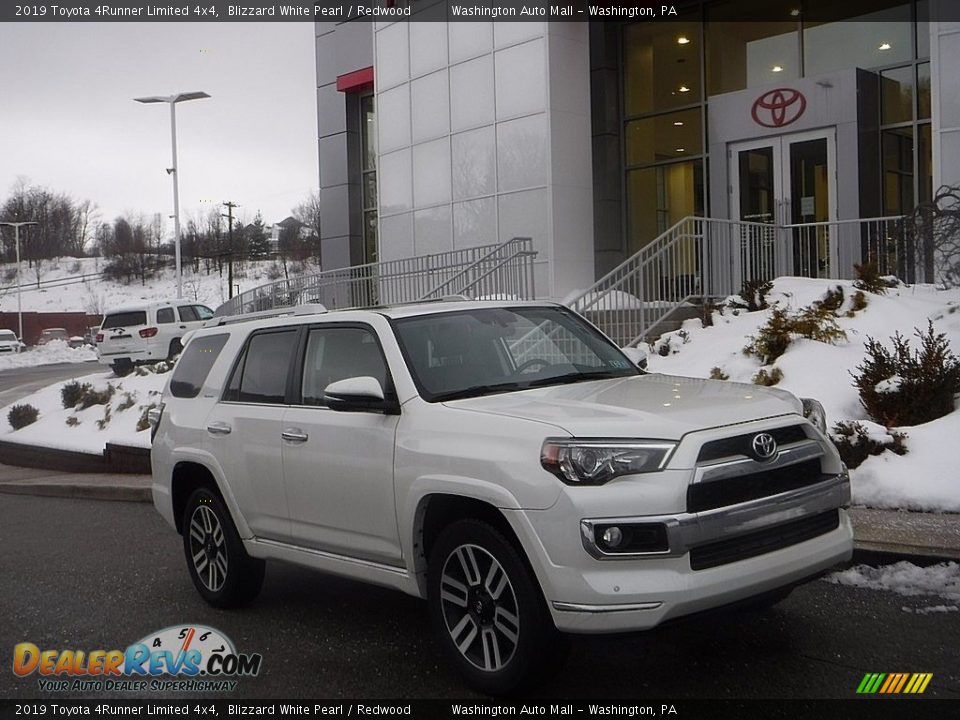 2019 Toyota 4Runner Limited 4x4 Blizzard White Pearl / Redwood Photo #1