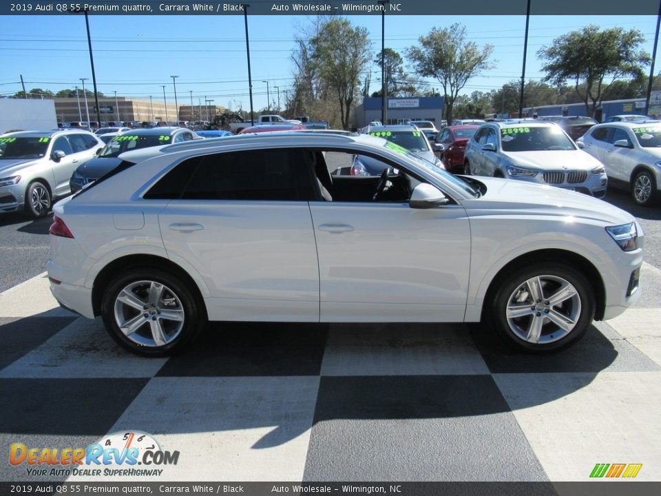 2019 Audi Q8 55 Premium quattro Carrara White / Black Photo #3