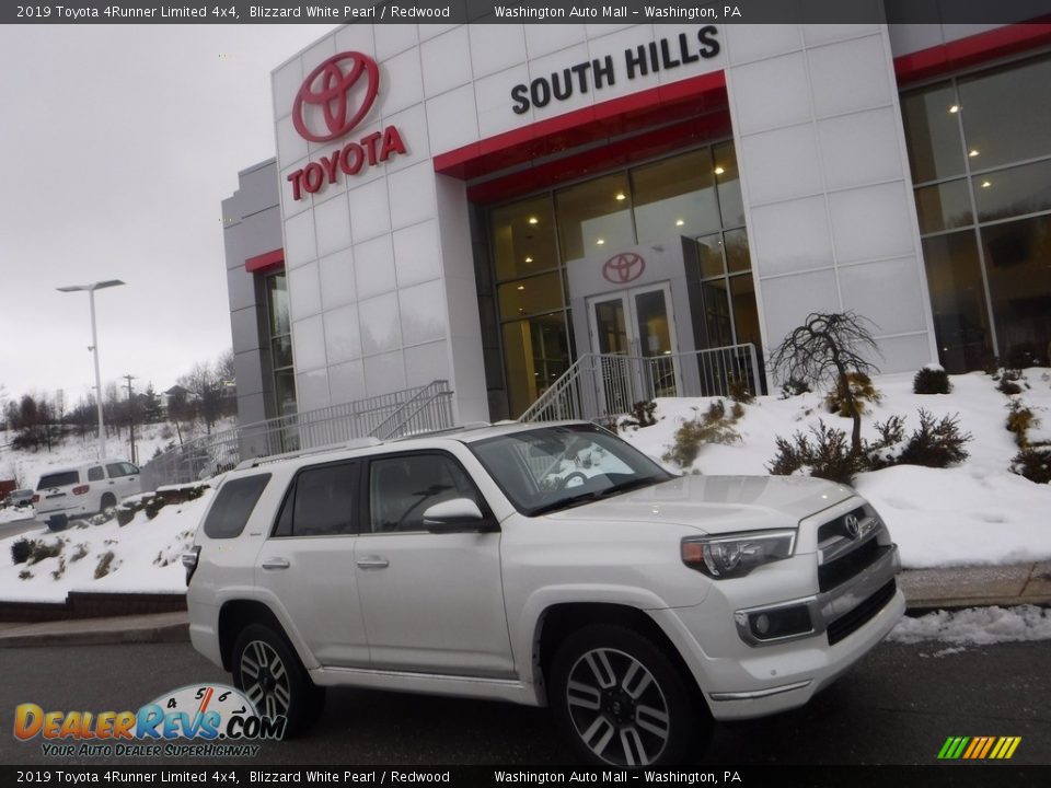 2019 Toyota 4Runner Limited 4x4 Blizzard White Pearl / Redwood Photo #2