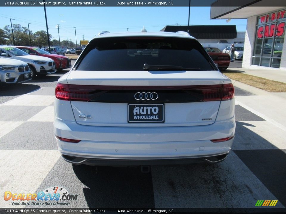 2019 Audi Q8 55 Premium quattro Carrara White / Black Photo #4