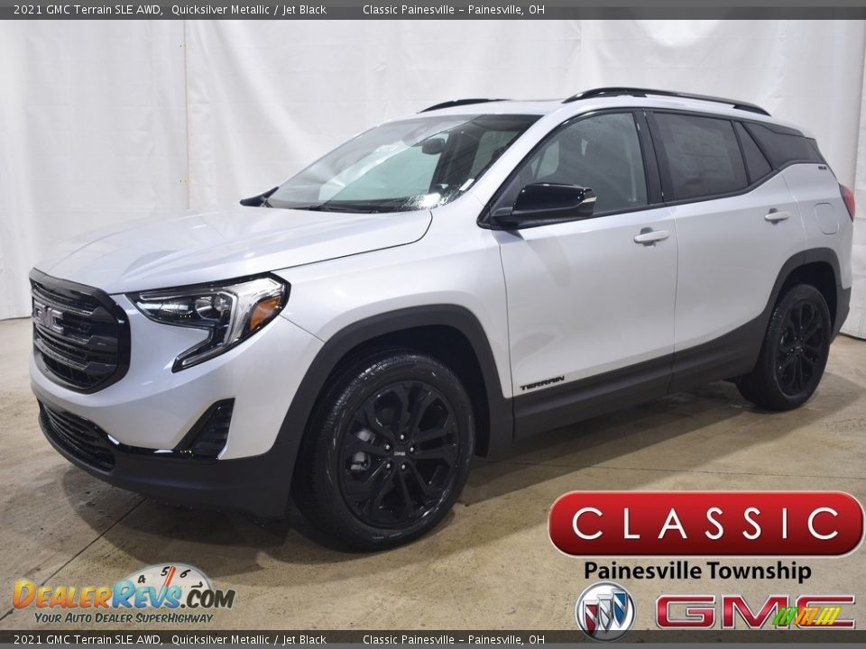 2021 GMC Terrain SLE AWD Quicksilver Metallic / Jet Black Photo #1