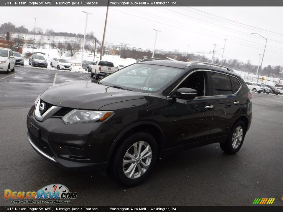 2015 Nissan Rogue SV AWD Midnight Jade / Charcoal Photo #6