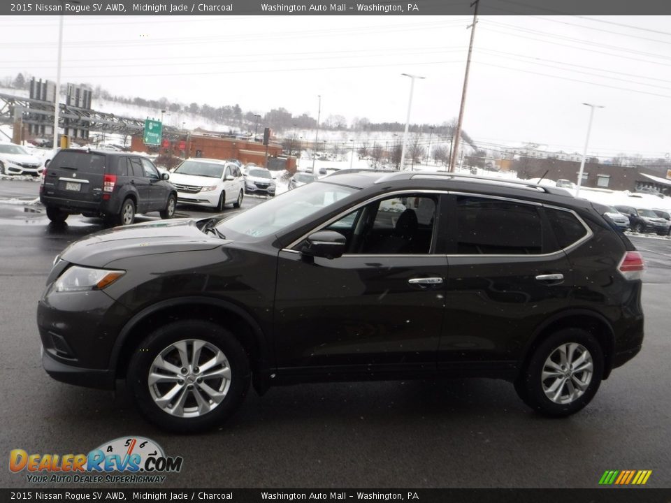 2015 Nissan Rogue SV AWD Midnight Jade / Charcoal Photo #7