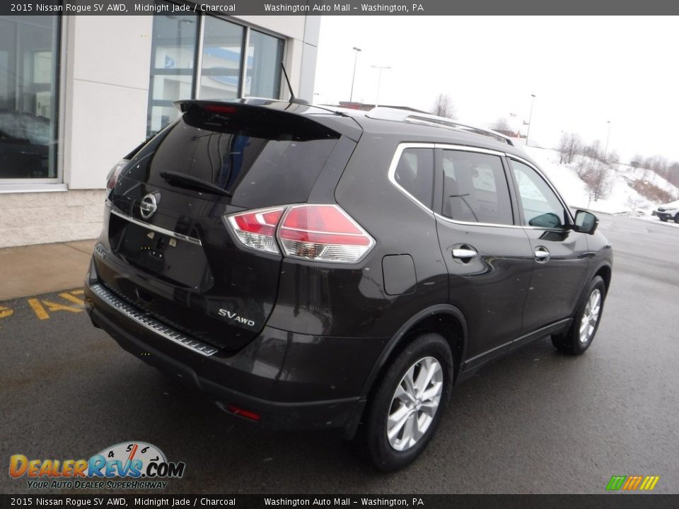 2015 Nissan Rogue SV AWD Midnight Jade / Charcoal Photo #9