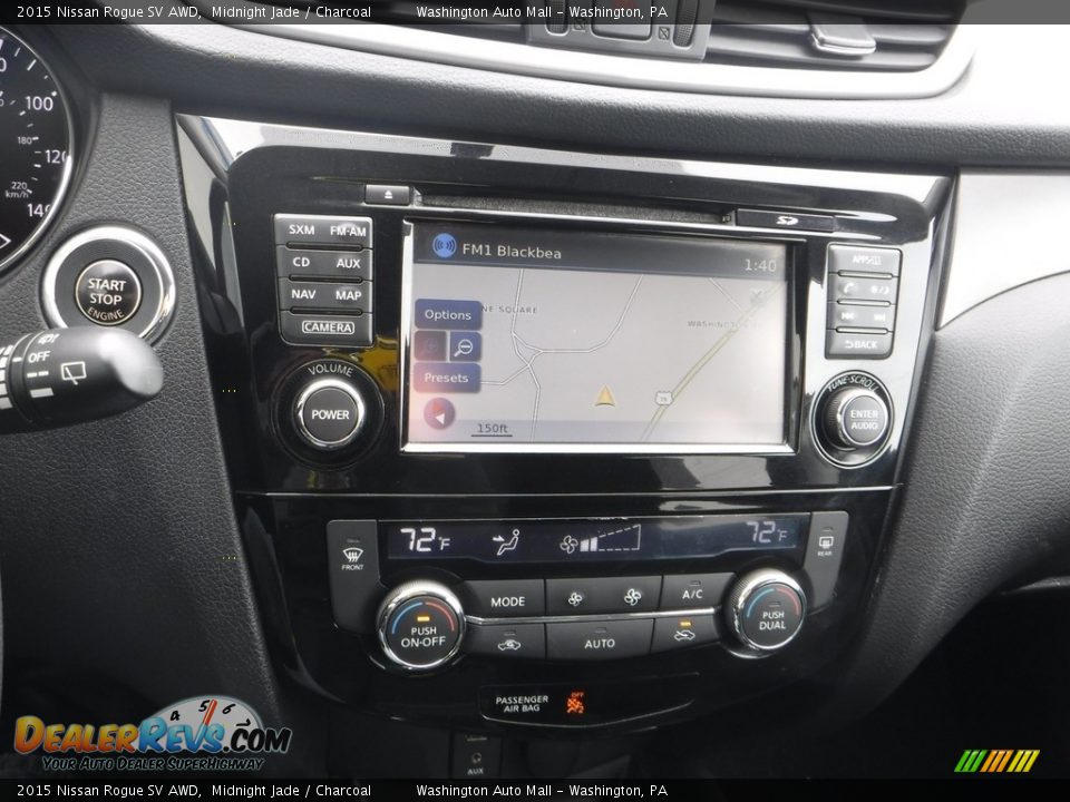 2015 Nissan Rogue SV AWD Midnight Jade / Charcoal Photo #20