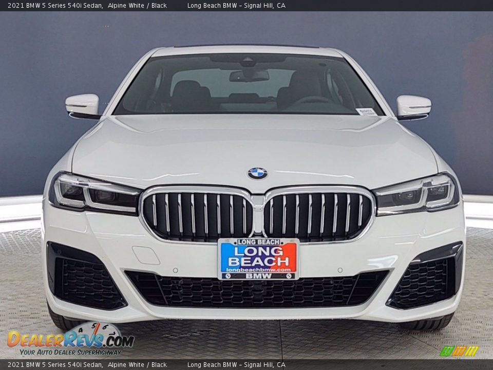 2021 BMW 5 Series 540i Sedan Alpine White / Black Photo #2