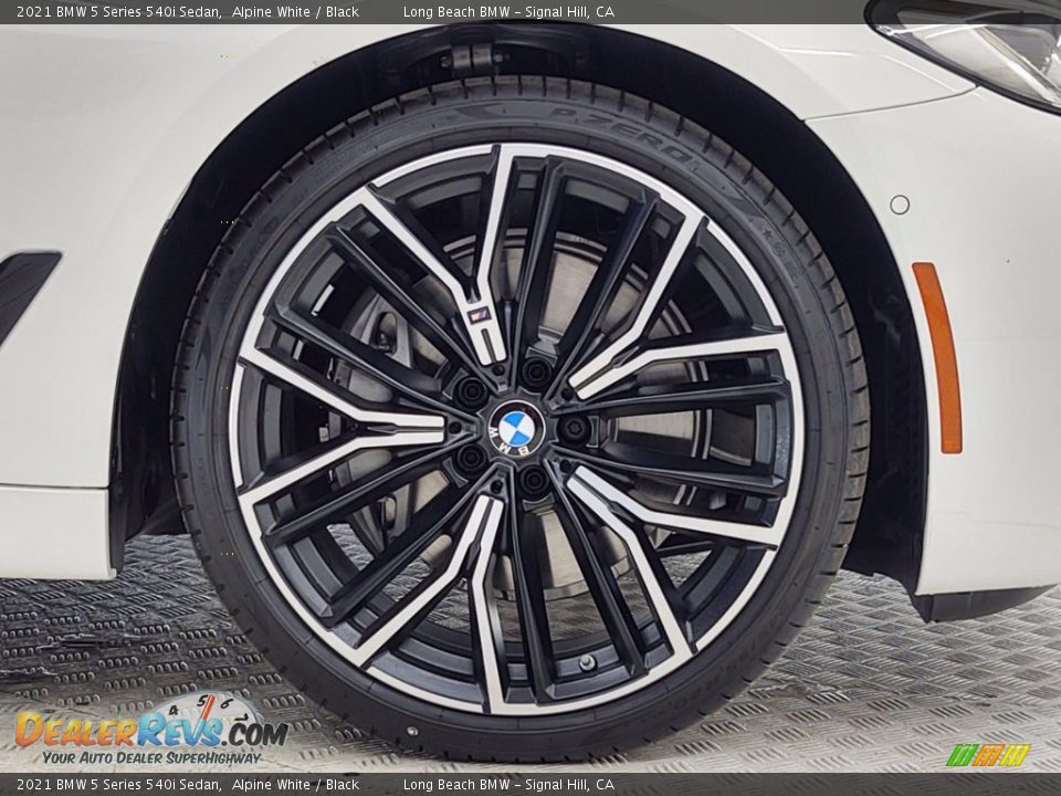 2021 BMW 5 Series 540i Sedan Alpine White / Black Photo #3