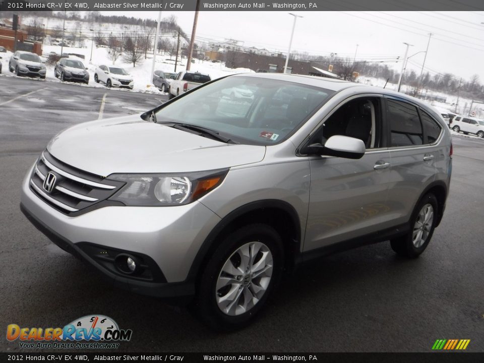 2012 Honda CR-V EX 4WD Alabaster Silver Metallic / Gray Photo #7