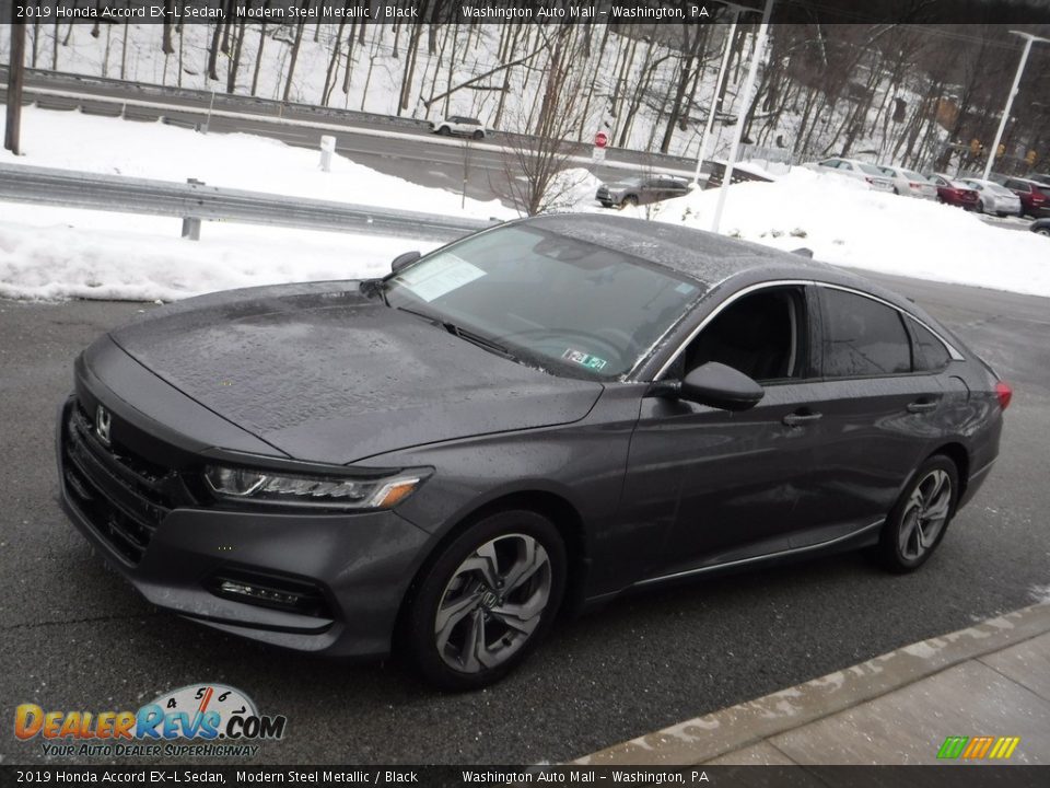 2019 Honda Accord EX-L Sedan Modern Steel Metallic / Black Photo #10