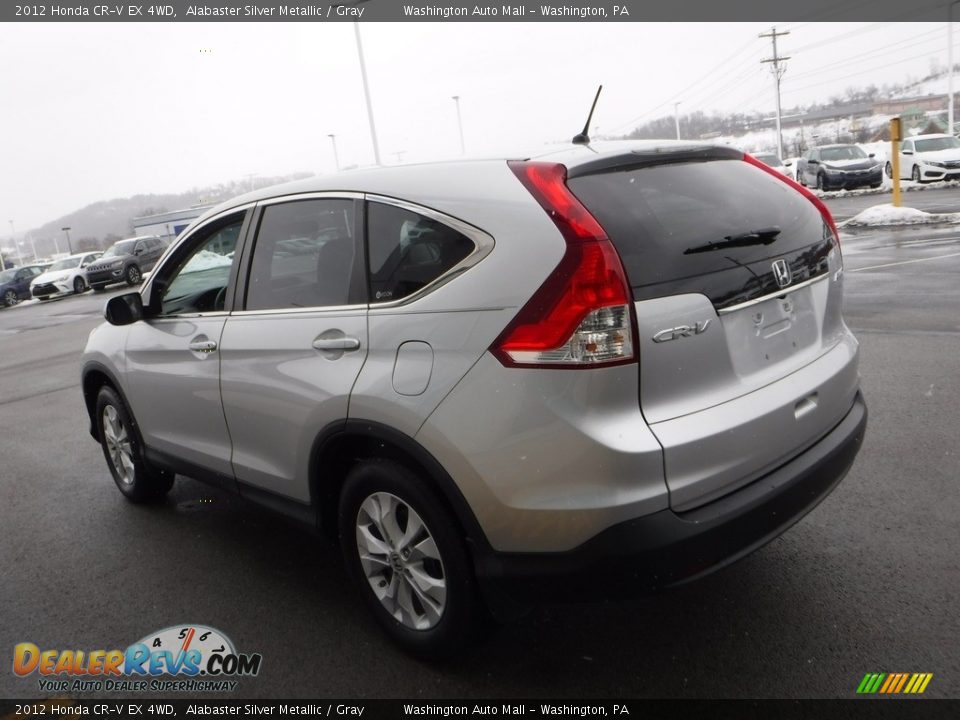 2012 Honda CR-V EX 4WD Alabaster Silver Metallic / Gray Photo #8