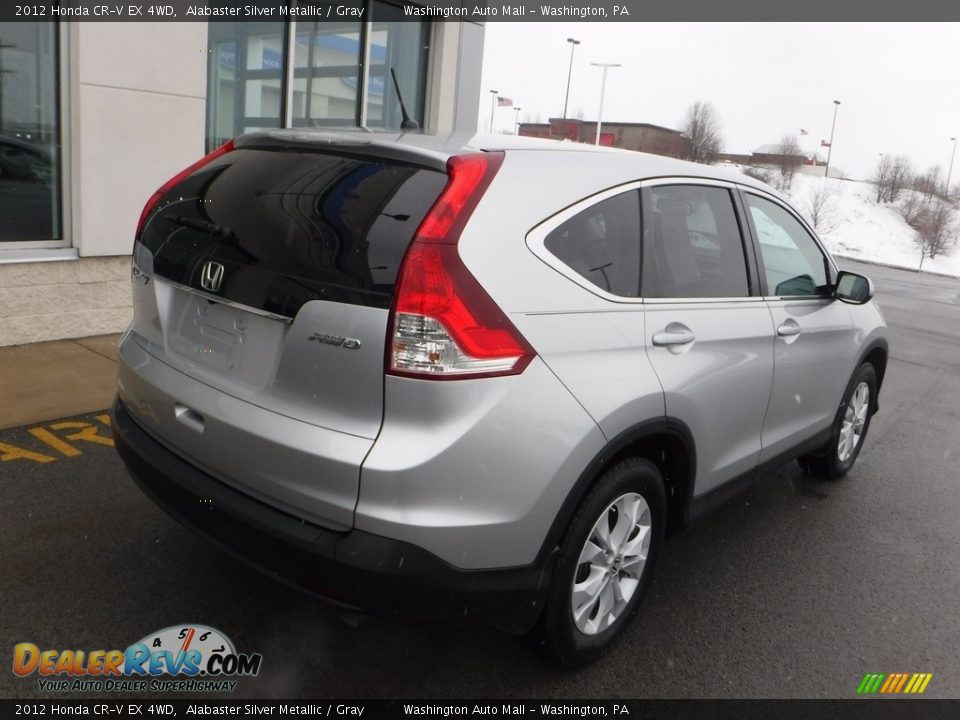 2012 Honda CR-V EX 4WD Alabaster Silver Metallic / Gray Photo #10