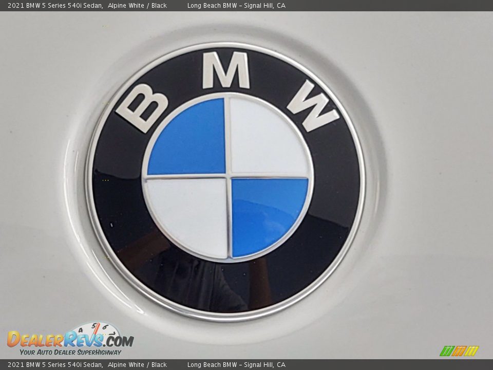2021 BMW 5 Series 540i Sedan Alpine White / Black Photo #21