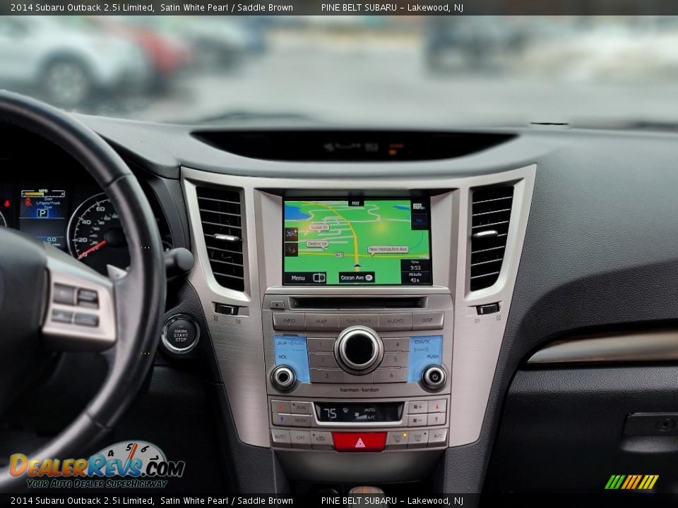 2014 Subaru Outback 2.5i Limited Satin White Pearl / Saddle Brown Photo #4