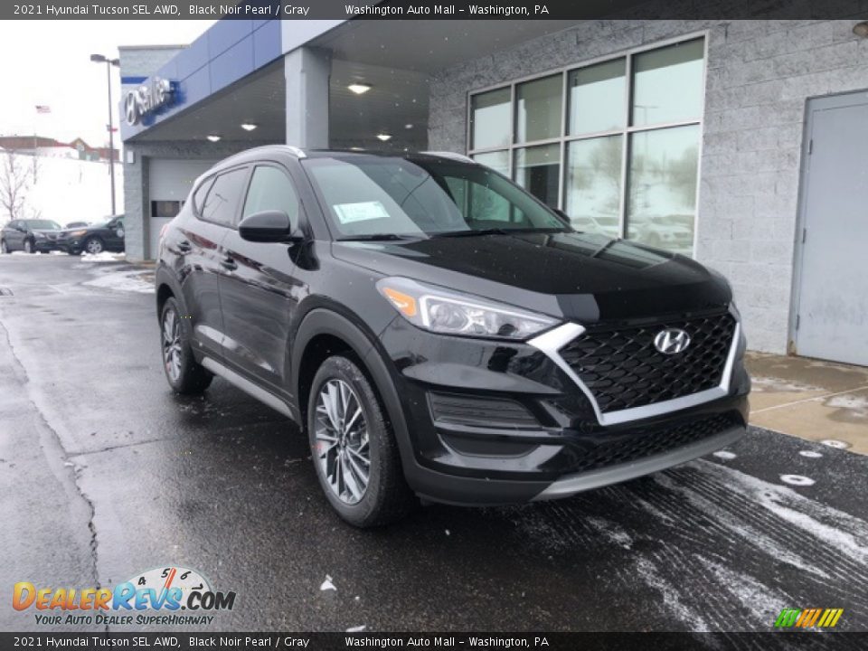 2021 Hyundai Tucson SEL AWD Black Noir Pearl / Gray Photo #1